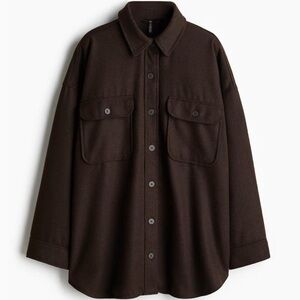 H&M Dark Brown Overshirt